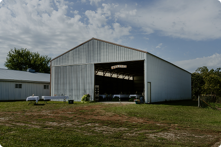 Gunflint Acres event barn exterior view